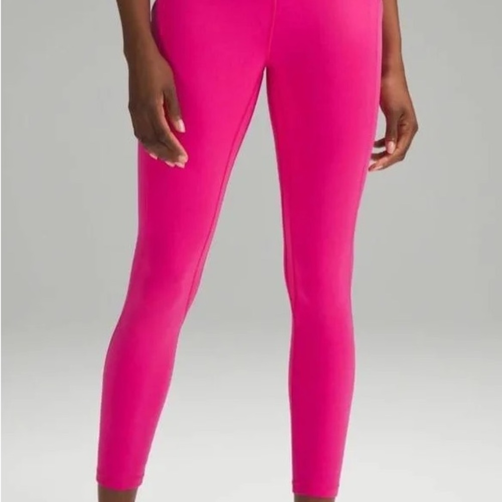 Sonic Pink Lululemon Leggings // size 4 // 25”